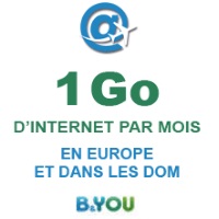 B&You offre 1Go de data depuis l’Europe avec son forfait 4G à 24.99€ !