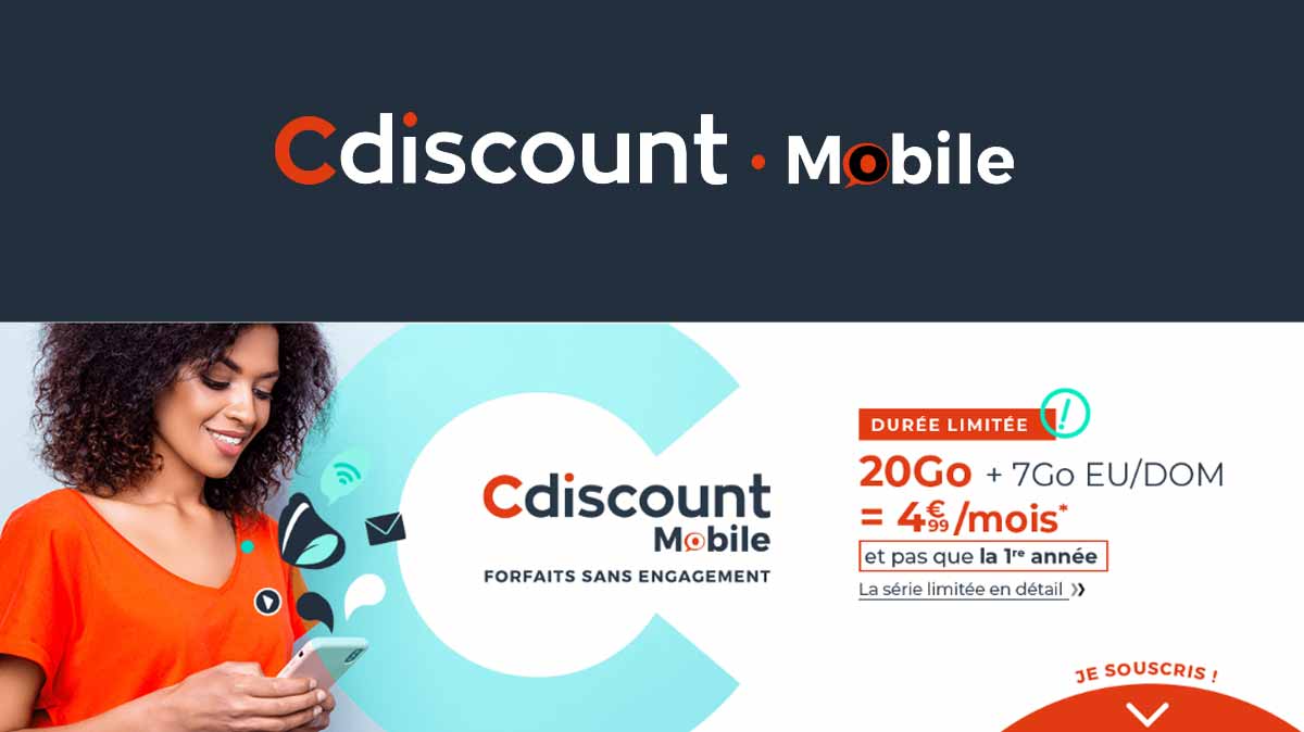 20 ou 70 Go au choix : 2 nouvelles promos extras signées Cdiscount Mobile !
