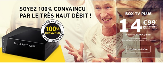 Bon plan : La Box Très Haut Débit La Poste Mobile à moins de 15 euros