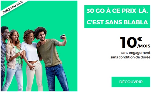 RED by SFR booste son forfait à 10 euros avec 30Go d'Internet mobile