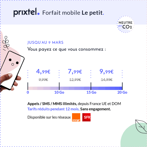forfait mobile Le petit de Prixtel