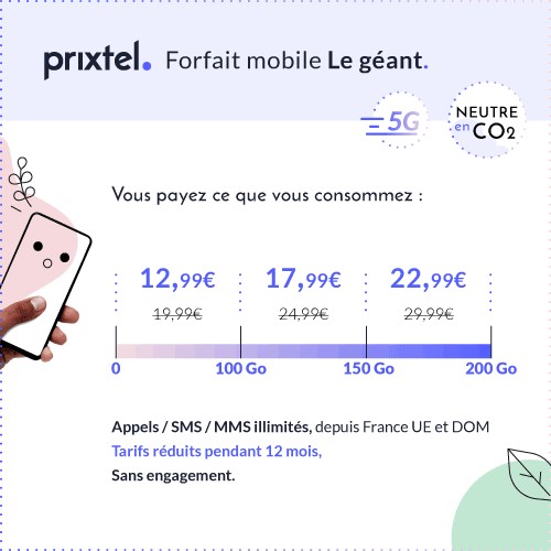 Forfait Le geant 100Go à 200Go