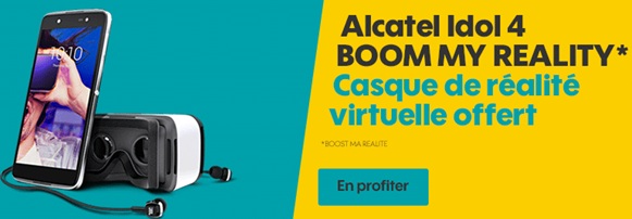 Craquez pour l'Alcatel Idol 4 avec un casque de réalité virtuelle offert chez SOSH