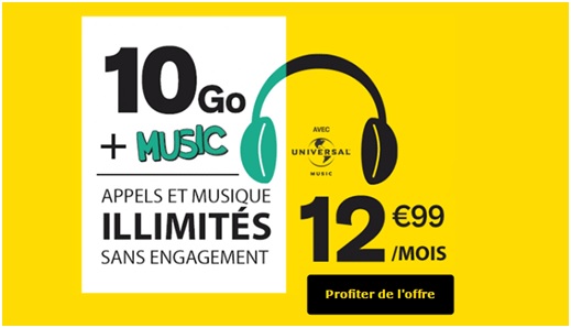 Exclu web : Un forfait Sim Music 10Go à 12.99 euros chez La Poste Mobile