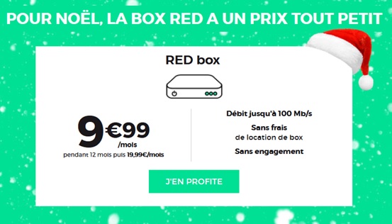 Noël RED by SFR : Profitez de la Box RED à petit prix jusqu'au 10 janvier