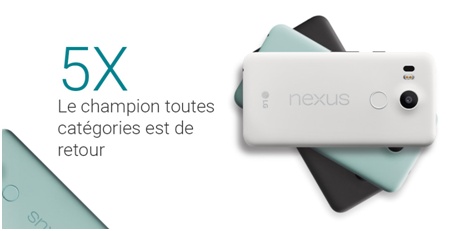 Le Nexus 5X à prix imbattable chez Free Mobile 