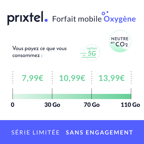 promo forfait Prixtel oxygène