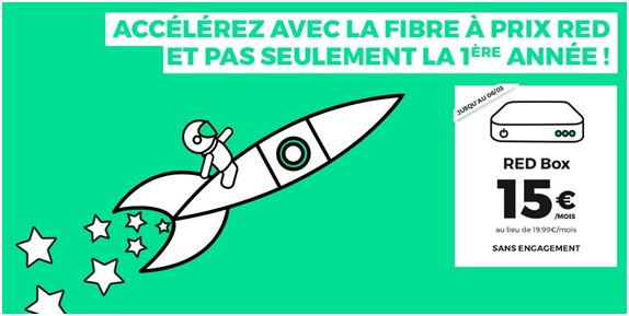 RED by SFR : La Fibre à prix RED et pas seulement la première année