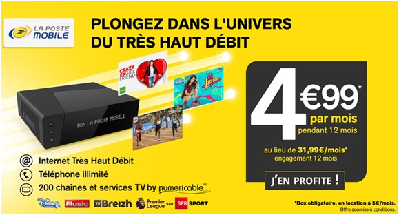 La Poste Mobile : La Box TV Plus disponible en vente privée à 4.99 euros