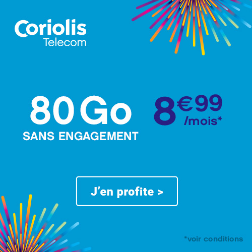 promo coriolis 80Go