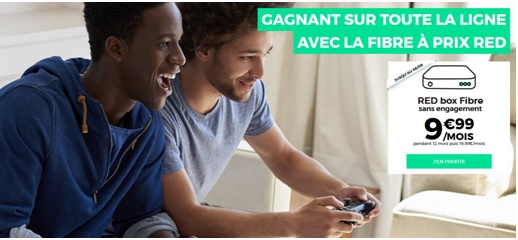 Promo Rentrée 2016 : La RED box Fibre à seulement 9.99 euros par mois