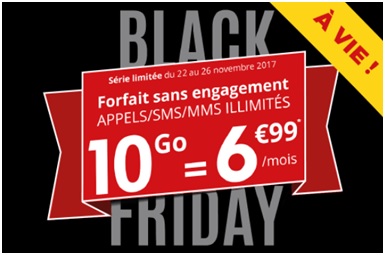 #Black Friday : Nouvelle Série Limitée 10Go à 6.99€ à VIE chez Auchan Telecom