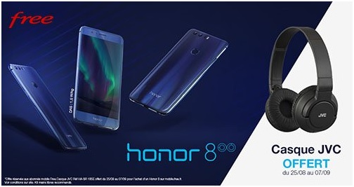 Le Honor 8 déjà dispo chez Free Mobile