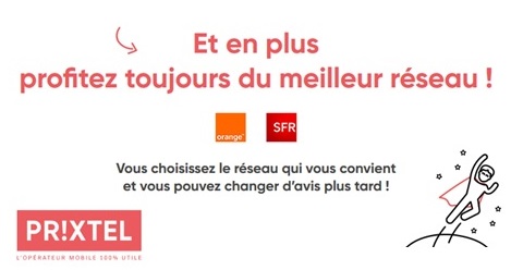 Nouveau : Avec Prixtel, choisissez le réseau qui vous convient !