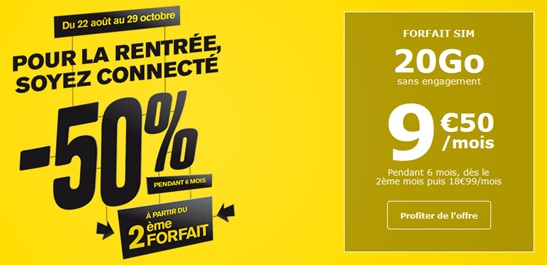 Faites des économies avec La Poste Mobile et le forfait SIM 20Go
