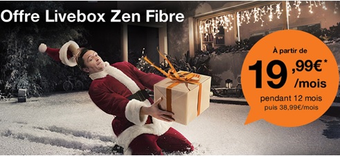 Bon plan Orange : Offre Livebox Zen Fibre à partir de 19.99 euros