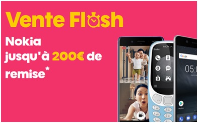 Vente flash Nokia : Jusqu'à 200 euros de remise chez SOSH