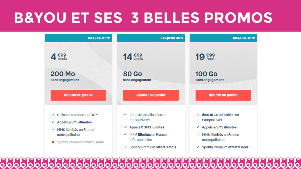 3 journées de plus pour saisir les nouvelles promos B&You !