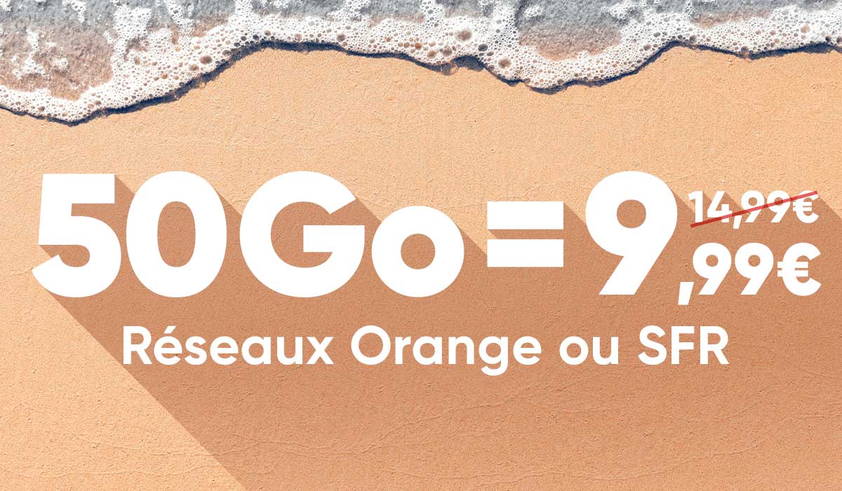 Forfait mobile jusqu’à 200Go en promo sur les réseaux Orange ou SFR