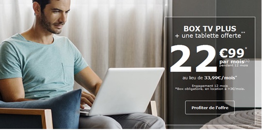 La Poste Mobile : Une tablette offerte avec la Box TV Plus à 22.99euros/mois