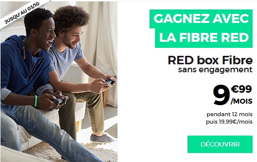 Tic Tac ... Derniers jours pour souscrire à la RED Box Fibre à 9.99 euros par mois