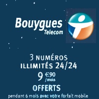 Profitez pendant encore 2 semaines de la gratuité des 3 numéros illimités chez Bouygues Telecom