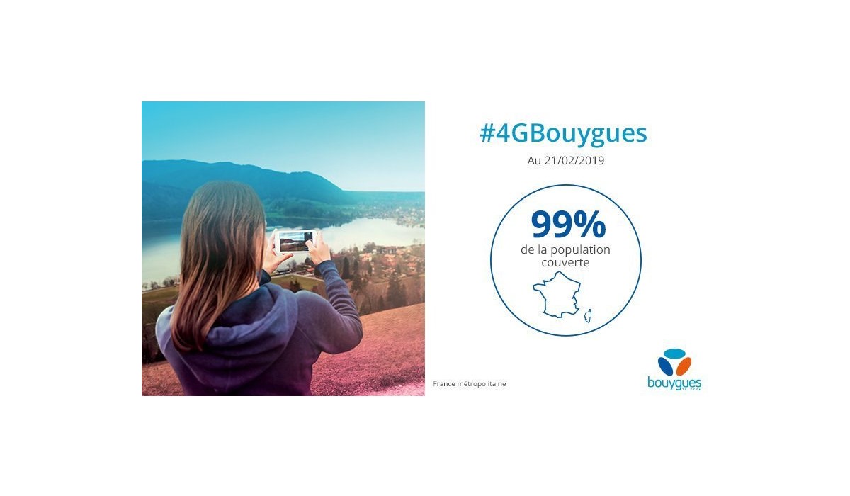 Bouygues Telecom couvre désormais 99% de la population en 4G