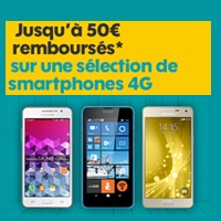 Opération rentrée : Jusqu'à 70€ remboursés sur une sélection de smartphones 4G chez SOSH