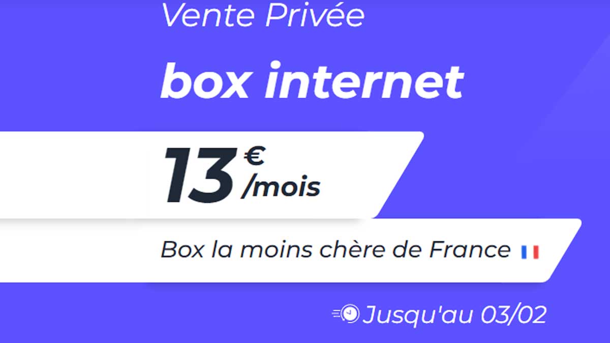 Alerte ! La vente privée Be Move avec une BOX Internet à 13€ s'achève aujourd'hui à minuit