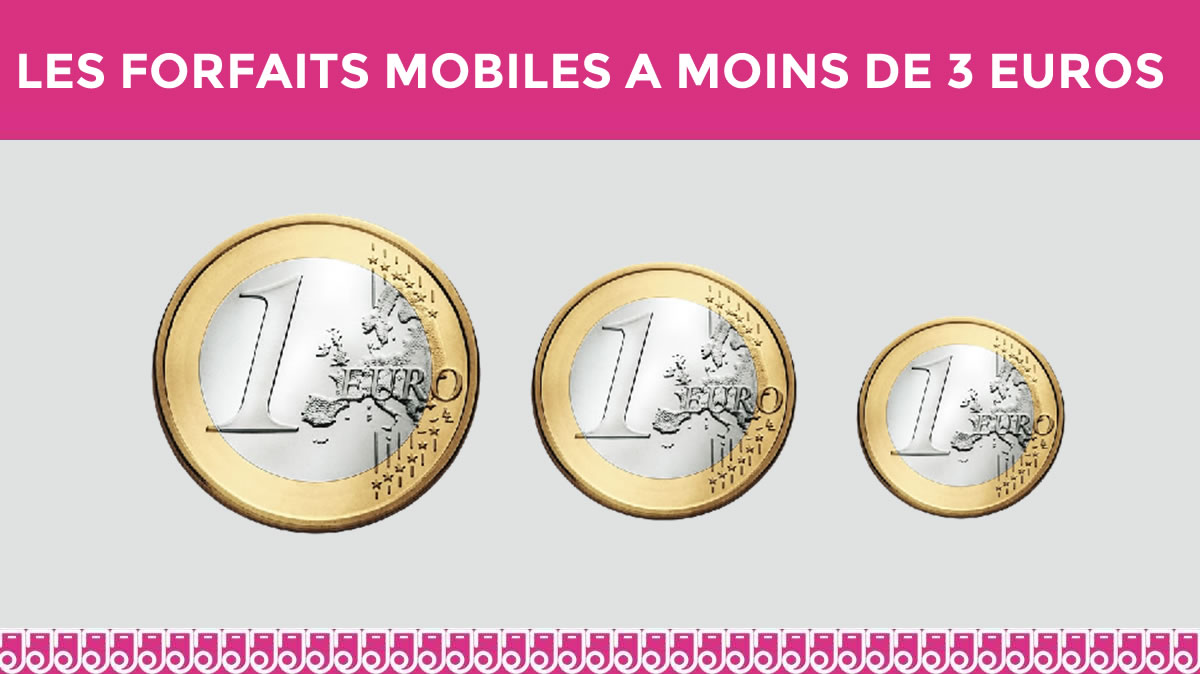 Avalanche de promos forfait mobile à moins de 3€ !