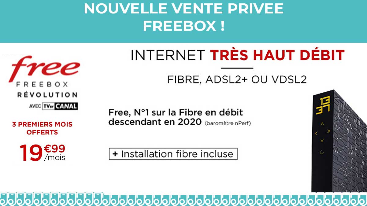 BON PLAN BOX Internet : la vente privée Freebox Révolution avec TV by Canal