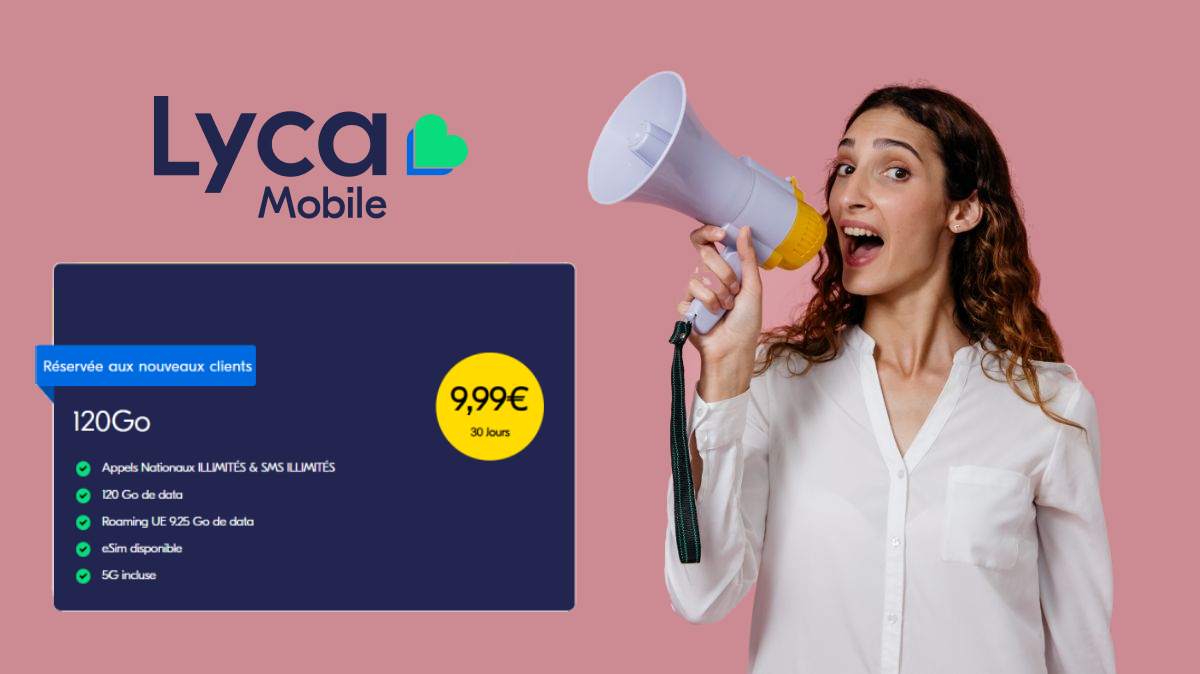BON PLAN : Ce forfait mobile 5G avec 120Go est au prix imbattable de 9.99€ sans engagement de durée