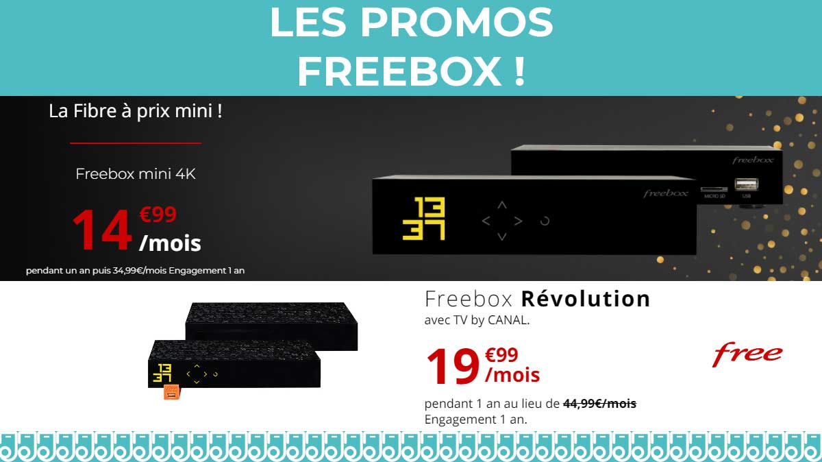 BON PLAN : Free propose deux promos Freebox à moins de 20€ !