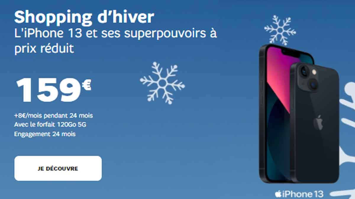 BON PLAN : L'iPhone 13 à seulement 159€ avec un forfait SFR !
