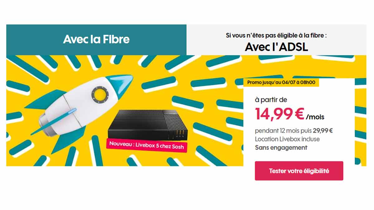 BON PLAN : Une Box Internet Orange à moins de 15€ par mois en promo avec la nouvelle Livebox 5