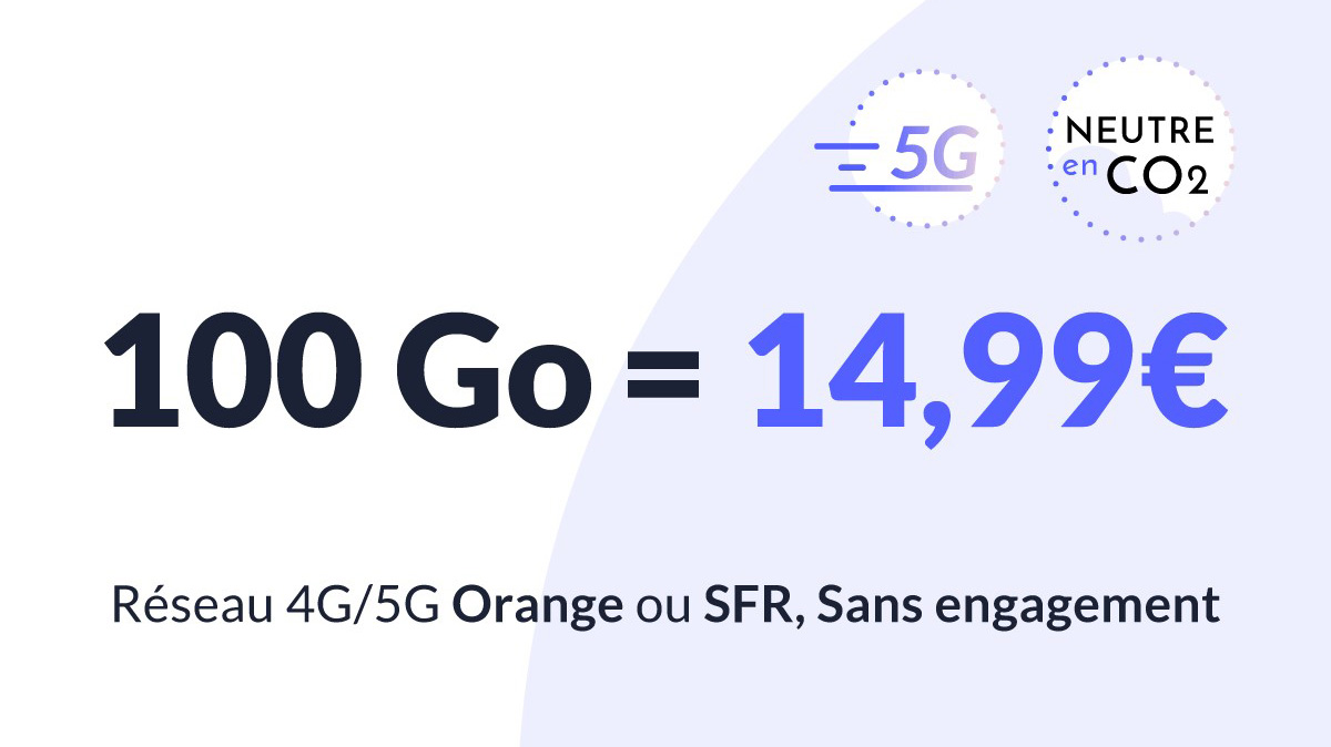 BON PLAN : un maxi forfait mobile 100Go à seulement 14,99€ par mois sur SFR ou Orange