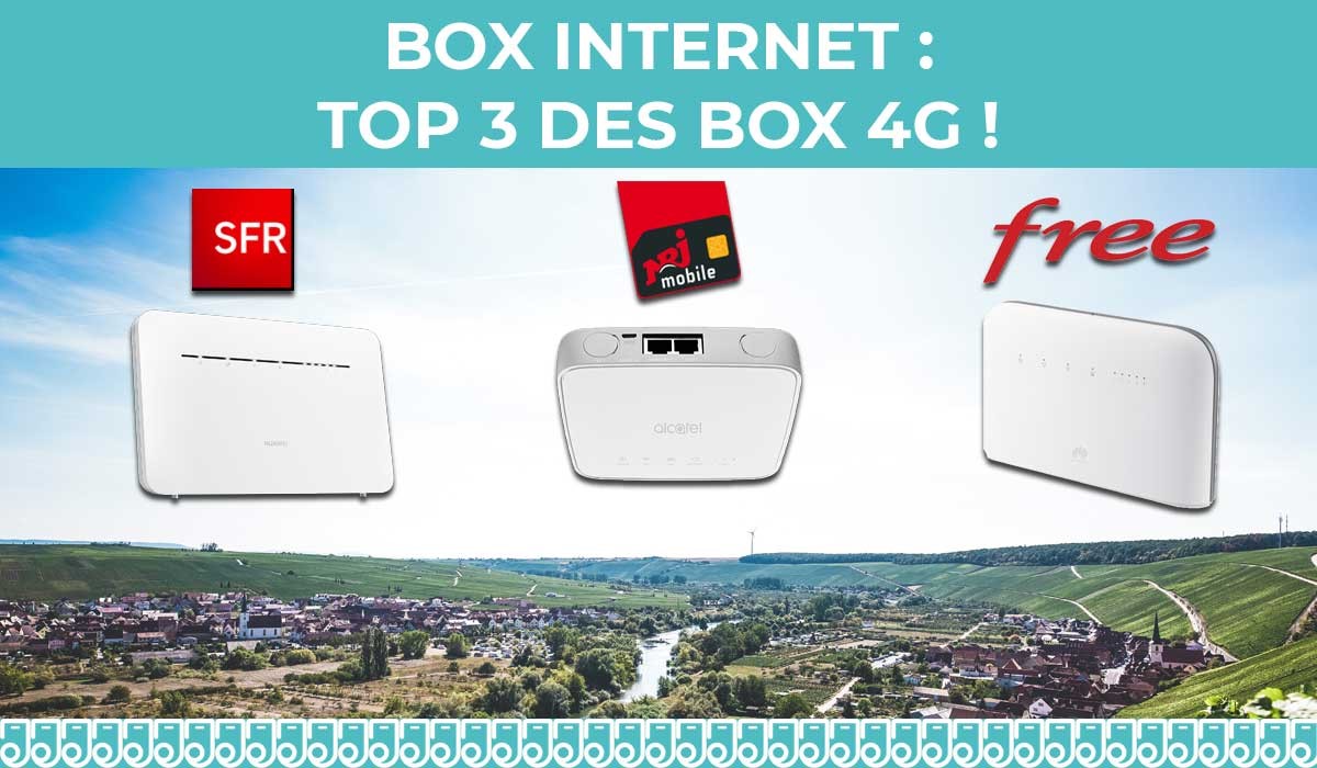 BOX 4G : découvrez notre Top 3 avec NRJ Mobile, SFR et Free