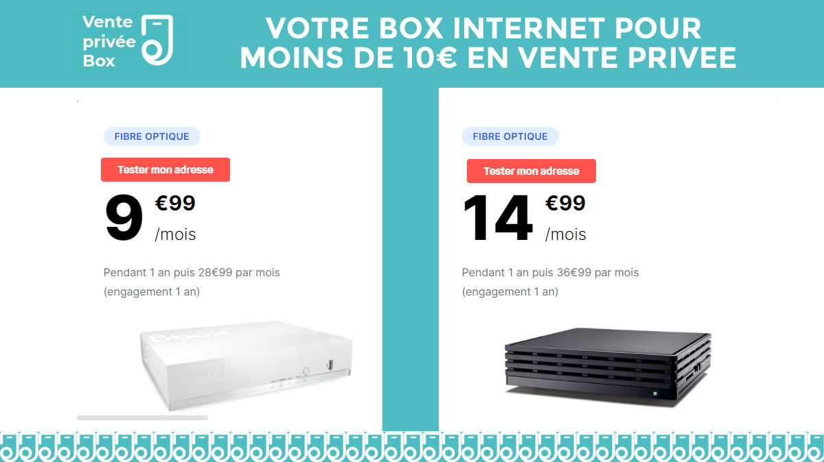 BOX Fibre à 9,99€, c'est jusqu'au 2 Novembre en vente privée !