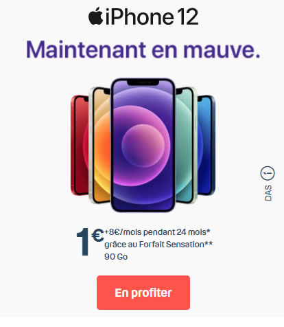 iPhone 12 Mauve Bouygues dès 1?