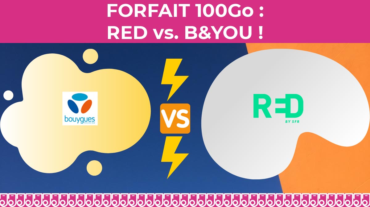 Battle des forfaits mobiles 100Go avec les promos RED by SFR et B&You !