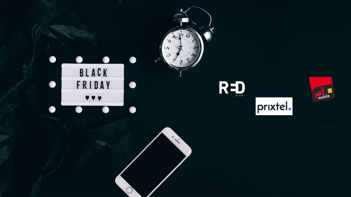 Black Friday : Trois énormes forfaits mobiles en promo dès 7.90€ (RED 300Go, Prixtel 260Go ou NRJ 150Go)