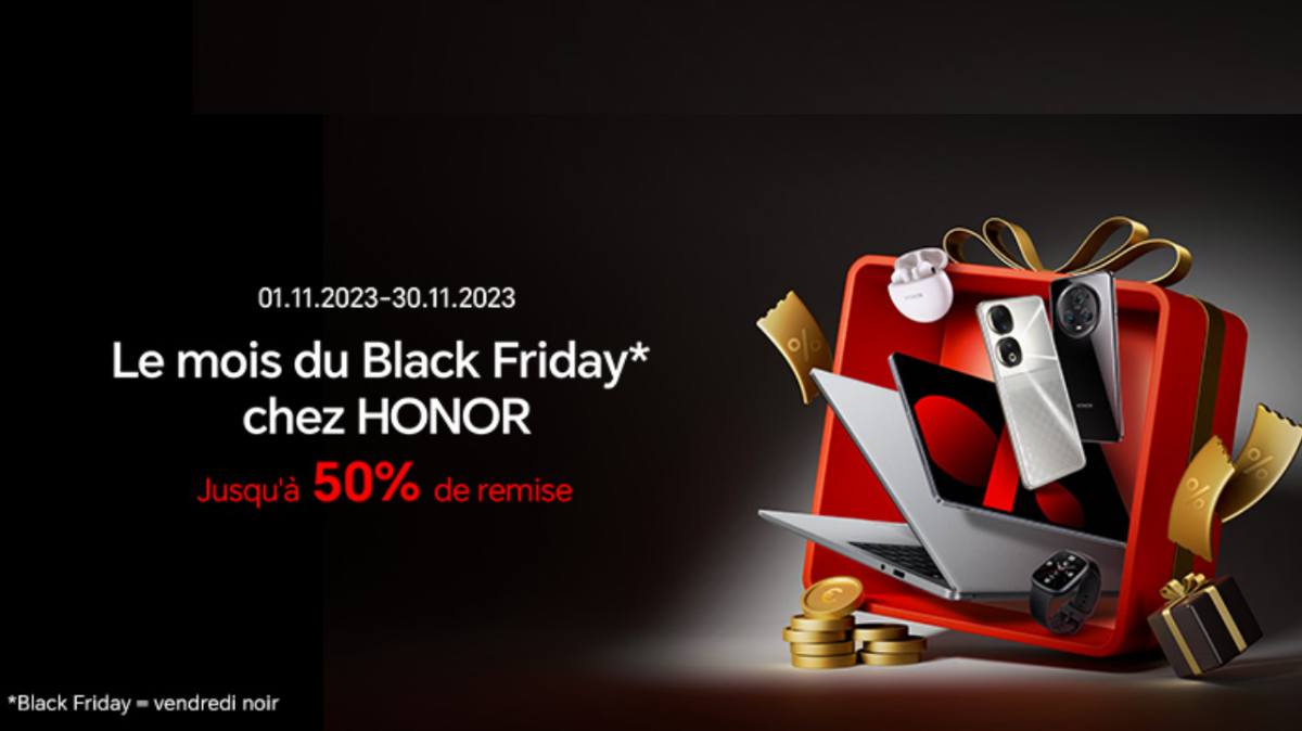 Black Friday avec l'heure chez Honor : jusqu'à 70€ de remise immédiate sur l'un de ces Smartphones pas chers !