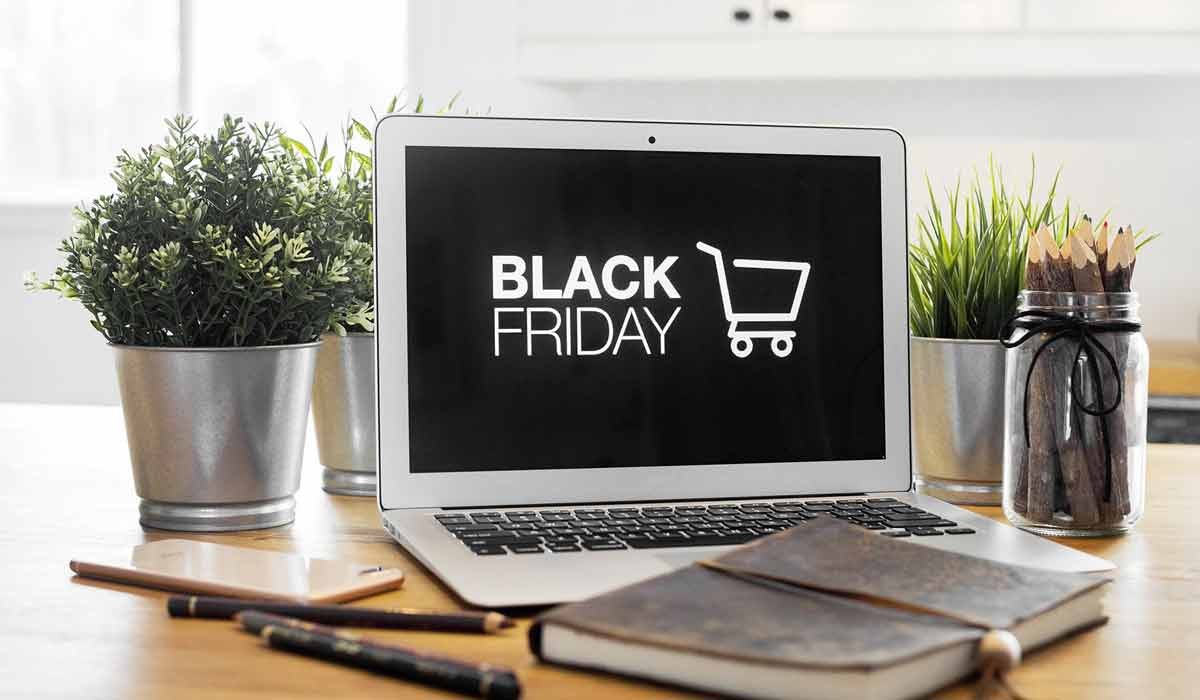 pc avec une page Black friday