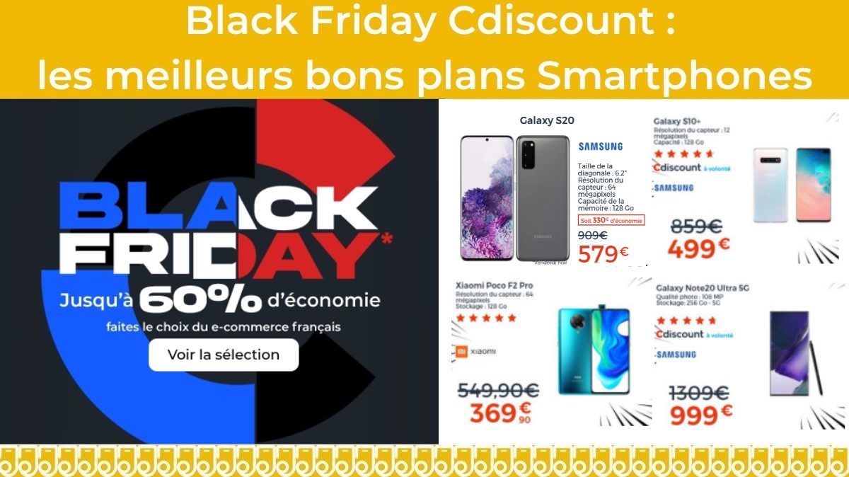 Black Friday : les meilleures affaires Smartphones chez Cdiscount