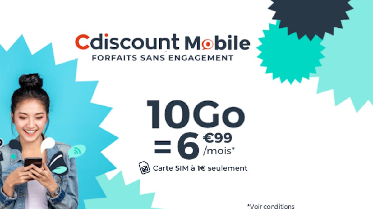 Black November : les promos incontournables de Cdiscount Mobile avec carte SIM à 1€ et forfaits sans engagement à prix mini !