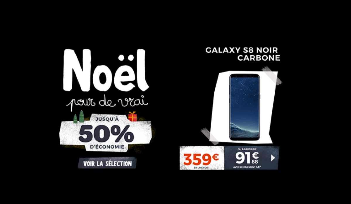 Black Week : le Samsung Galaxy S8 à 359 euros chez Cdiscount