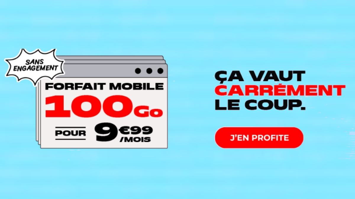 Bon plan : ce forfait mobile 100Go à seulement 9.99€ sur le réseau Bouygues Telecom vaut vraiment le coup !