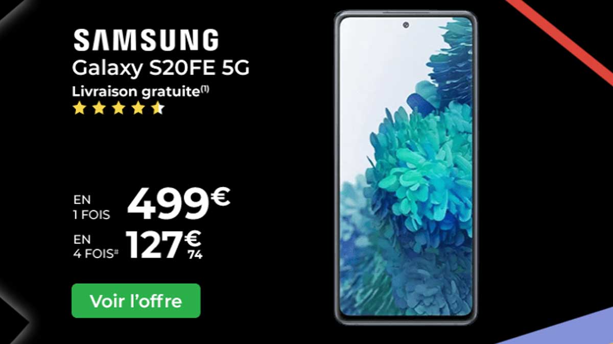 Bon plan du jour : Le Samsung Galaxy S20 FE 5G à prix exceptionnel