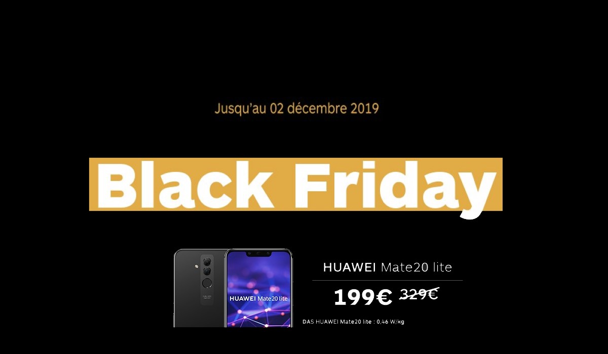Bon plan : le Huawei Mate 20 lite à moins de 200€ à l'occasion du Black Friday