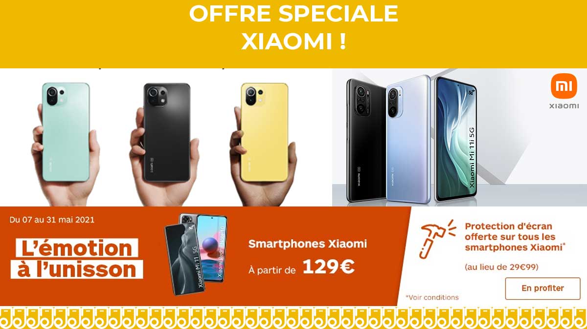Bon plan : une protection d'écran offerte sur tous les Smartphones Xiaomi